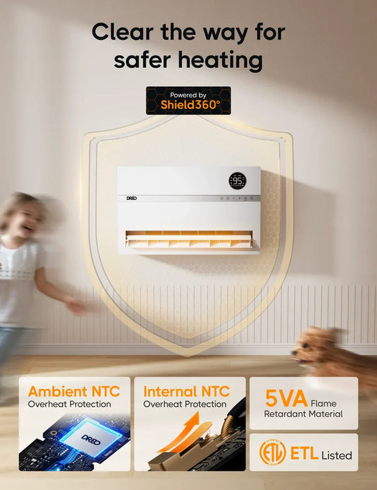 DREO-PHX-WIFI Electric Mounted Wall Heater